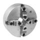 BISON 4-Jaw Lathe Chuck Ø160 mm Cast iron DIN 6350 - Mounted on the back (cylindrical holder) - 3605-160